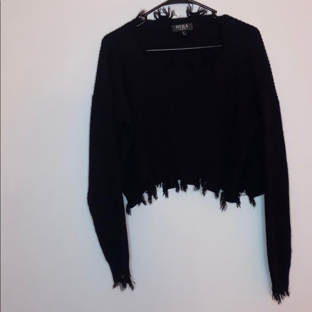 Black sweater shirt